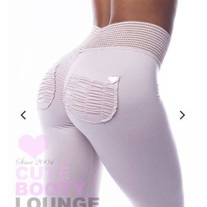 Cute booty lounge medium leggings (active booty)